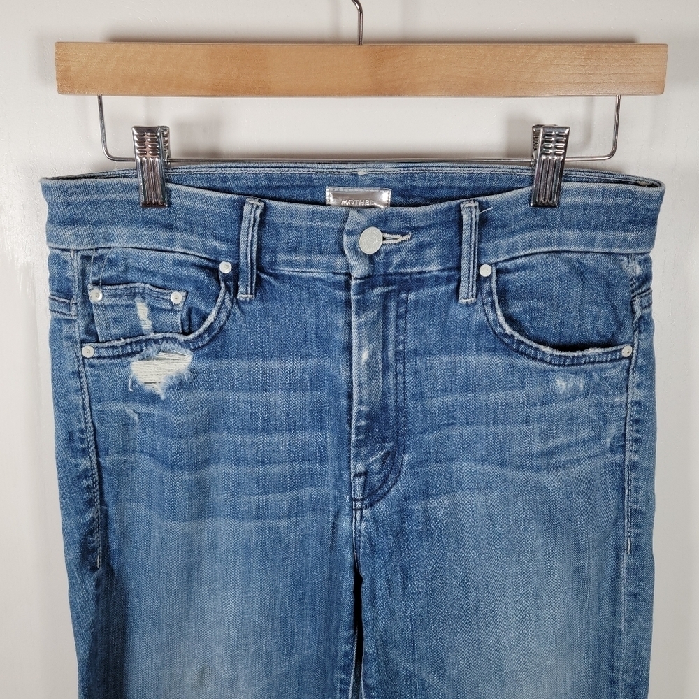 Mother The High Waiste Looker Jeans Graffiti Girl Size 27 - Picture 3 of 11